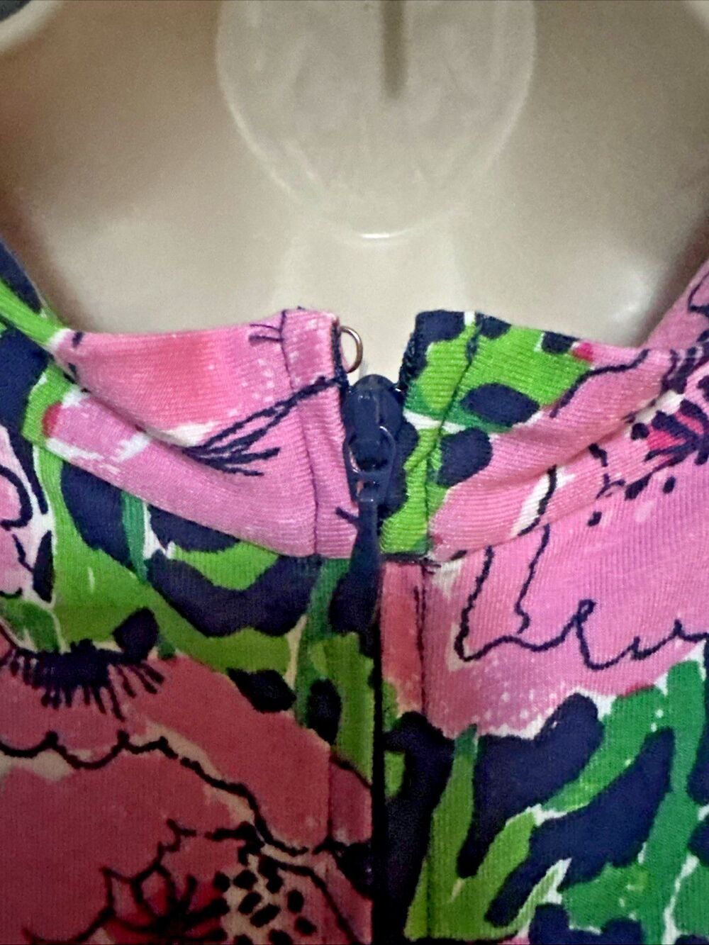 Lilly Pulitzer Wisteria V-Neck Maxi Floral Dress Low Tide Navy Size 10 NWT - Picture 15 of 16